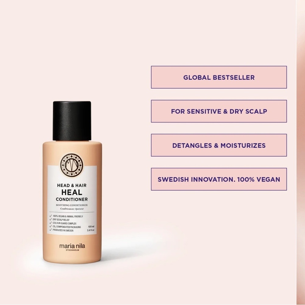 🌿 MARIA NILA Head & Hair Heal Shampoo & Conditioner Duo Set - 3.4 oz Travel Size - Picture 8 of 10